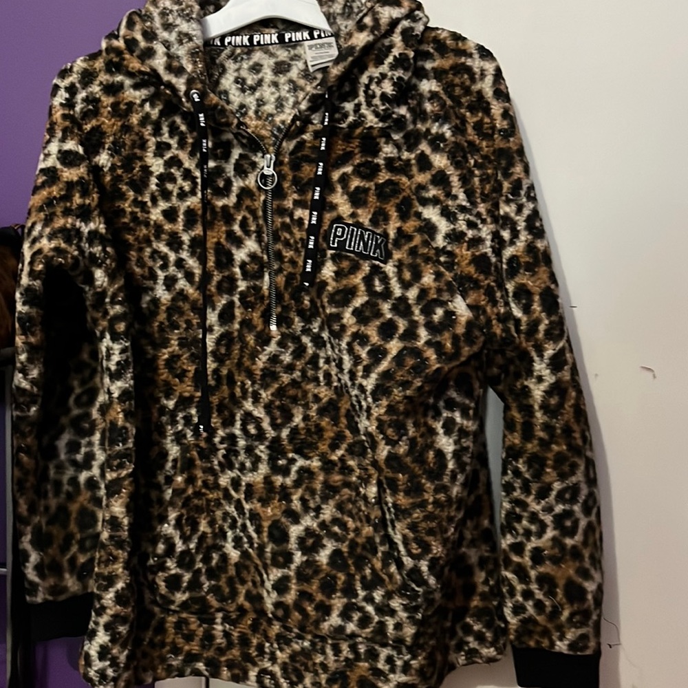Brown camouflage pink fleece